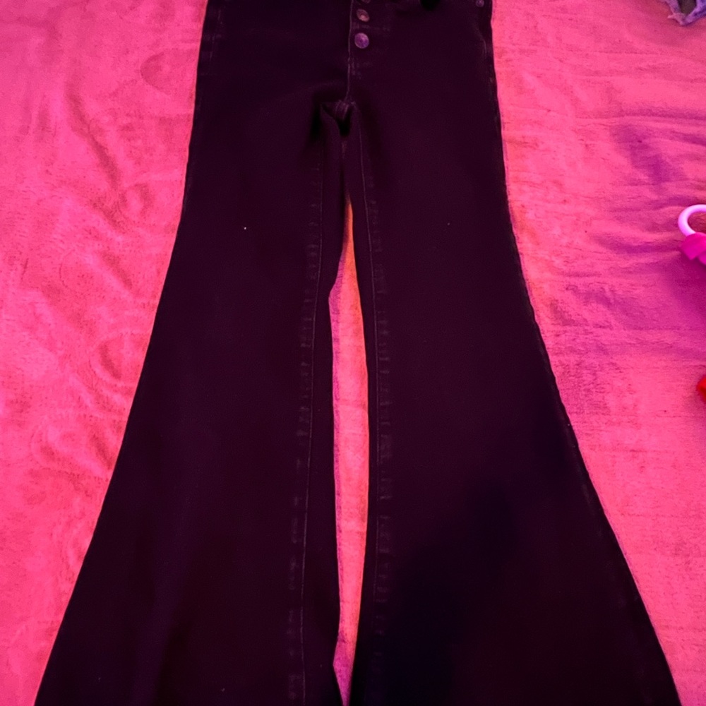 Women's Black Flared Jeans